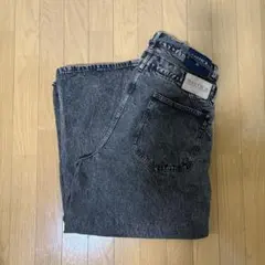 NAUTICA Double Waist Baggy ブラック バギーデニム M