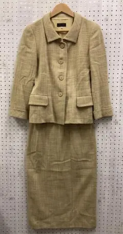 大幅値下げ♪高級 YOSHIE INABA♡３ピース スカートスーツ ジレベスト 美品 L'EQUIPE YOSHIE INABA ヨシエイナバ 高級スーツ