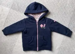 ミキハウス　ホットビスケッツ　裏起毛　トレーナー　パーカー　80