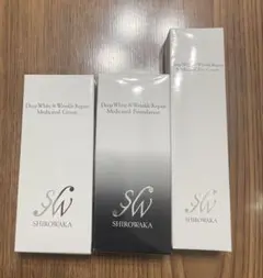 シロワカ　ファンデーション　アイクリーム　3点セット