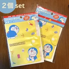 2個セット　ドラえもん お薬手帳ケース 母子手帳 保険証 診察券　診察ケース