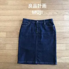 ブルーデニム タイトスカート　サイズＬ　ウエスト67cm 無印良品