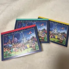 ディズニーリゾート メモ帳セット 3色