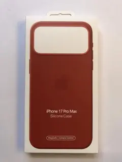 未開封iPhone 17ProMax シリコーンケース テラコッタ純正品