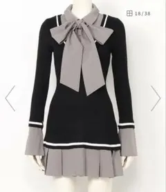 ワンピース Rilly emulie Shirt Docking Knit Onepiece Shirt Docking Knit Onepiece｜evelyn（エブリン）公式通販サイト
