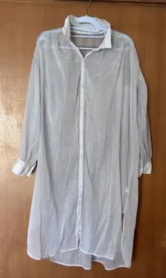 GU ロングシャツ　シースルー　Mサイズ