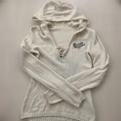 Burberry Blue Label フード付きニットセーター