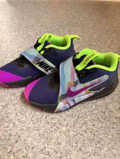 Nike バスケットボールシューズ ネイビー/ライムグリーン　　20㎝
