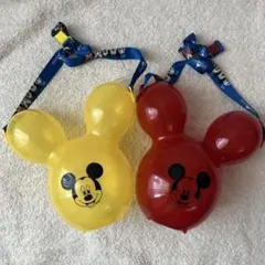 香港ディズニーランド ポップコーンバケット バルーン　レッド　イエロー　セットのサムネイル