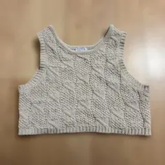 ノースリーブニットベスト M