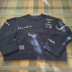 アーバンリサーチ　ロゴ刺繍 ニットセーター
