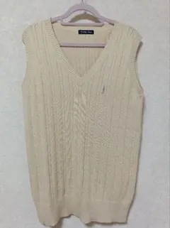 イーストボーイ ヴィーナス ニットベスト ベージュ 9号