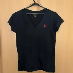 ポロ・ラルフ・ローレン VネックTシャツ Sサイズ 黒