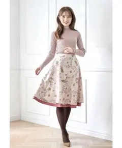 tocco closetリバーシブル フレアスカート