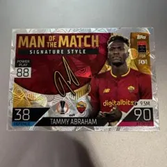 トップス　topps 2022/23 カード　タミーエイブラハム　ローマ　ＭＯＭ