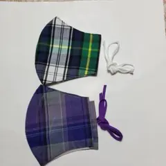 ハンドメイド　メンズインナーマスク&マスクカバー　2点セット