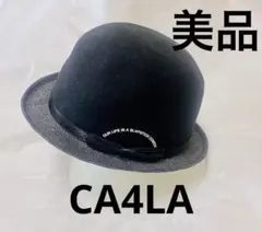 ❤️未使用　カシラ　CA4LAハット　ウール＆ラフィア  ブラック　ハット
