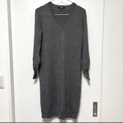 ユニクロ ニット 원피스 グレー 원피스