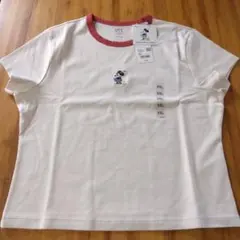 ユニクロ Disney ミニーマウス刺繍 Tシャツ XXL