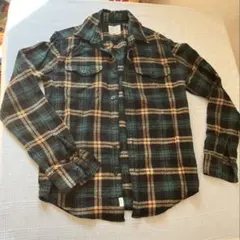 AMERICAN EAGLE OUTFITTERS チェックネルシャツ　緑系