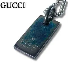 磨き済/良品 GUCCI ペンダントトップ SV 925 ドッグタグ プレート 