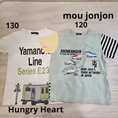 新幹線/電車デザインTシャツ 120cm　130cmのサムネイル