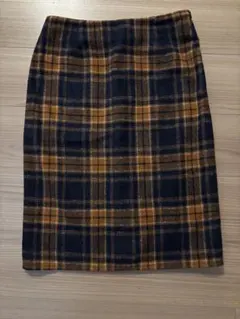 GLASS LINE チェック柄　スカート