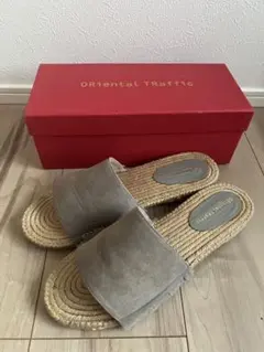 Oriental Traffic グレー フラットサンダル　sizeLL