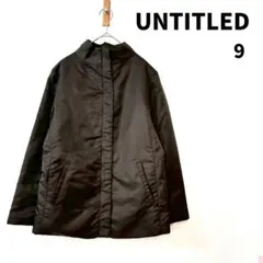 UNTITLED ダークブラウン ジャケット サイズ9 ジップアップ