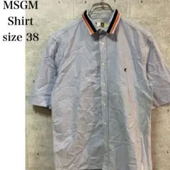 エムエスジーエム MSGM コットン 半袖シャツ ライトブルー 38のサムネイル