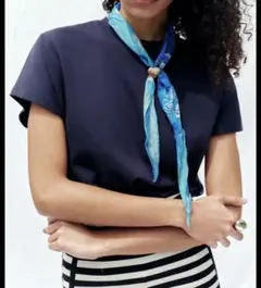 ZARA ハートモチーフスカーフ