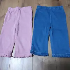 ベルメゾン 7分丈パンツ100cm 2枚セット