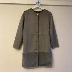 ZARA グレー ムートンコート EU S/M