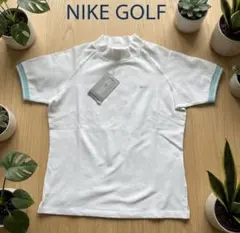 新品 タグ付き　NIKE ナイキゴルフ モックネック 半袖シャツ M 白のサムネイル