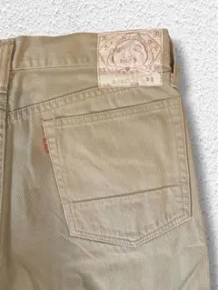 オールドエヴィス EVISU Lot.2040 ピケパンツ W32 ベージュのサムネイル