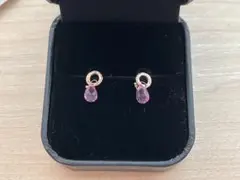 KAORU*ピンクトパーズピアス