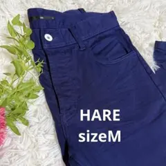 HARE ネイビー Mサイズ デニムパンツ