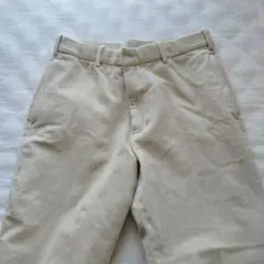 コーデュロイパンツ　アイボリー　薄手