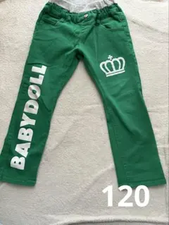 【美品】BABYDOLL 男の子120 緑 長ズボンのサムネイル