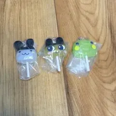 たまごっちカラフルキャンディーチャーム　3点セット　ガチャガチャ