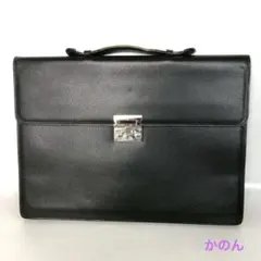 17800✨サルヴァトーレフェラガモ 2way レザー ブリーフケース ブラック Salvatore Ferragamo サルヴァトーレ・フェラガモ ブラック - メルカリ