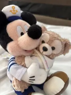 1/8発売　20周年記念ミッキー&ダッフィ ぬいぐるみバッチ