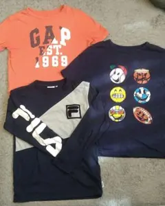 最終値下げGapKidsTシャツ&FILA長袖Tシャツ 3点セットのサムネイル