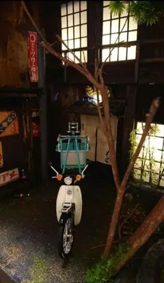 1/12 　出前　スーパーカブ　ジオラマ