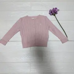 ラルフローレンケーブルニット コットン カーディガン90センチ