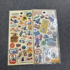 ラスト【正規品/新品】②パペットスンスン クリアシール ステッカー 2種セット