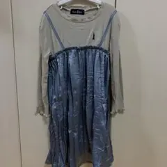 EAST BOY 120 長袖ワンピース リボン付き