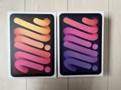 iPad mini 第６世代　箱のみ　2個セット　ピンク&パープル