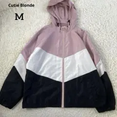 Cutie Blonde カラーブロッキングブルゾン ジャンパー 長袖 ピンクMのサムネイル