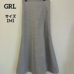 GRL 千鳥柄バックレースアップマーメイドスカート Mサイズ　美品のサムネイル